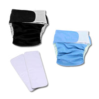 Kit 2 Fraldas Ecológicas Reutilizável para Adultos | Ajustável, Confortável e Lavável – Absorvente Carvão e Microfibra