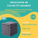 Kit 8 Fraldas Ecológicas + 8 Absorventes de Carvão de Bambu - Planeta Gaia