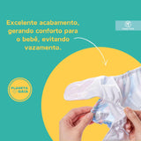 Kit 8 Fraldas Ecológicas + 8 Absorventes de Carvão de Bambu - Planeta Gaia