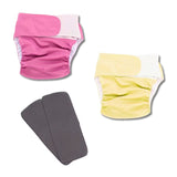 Kit 2 Fraldas Ecológicas Reutilizável para Adultos | Ajustável, Confortável e Lavável – Absorvente Carvão e Microfibra