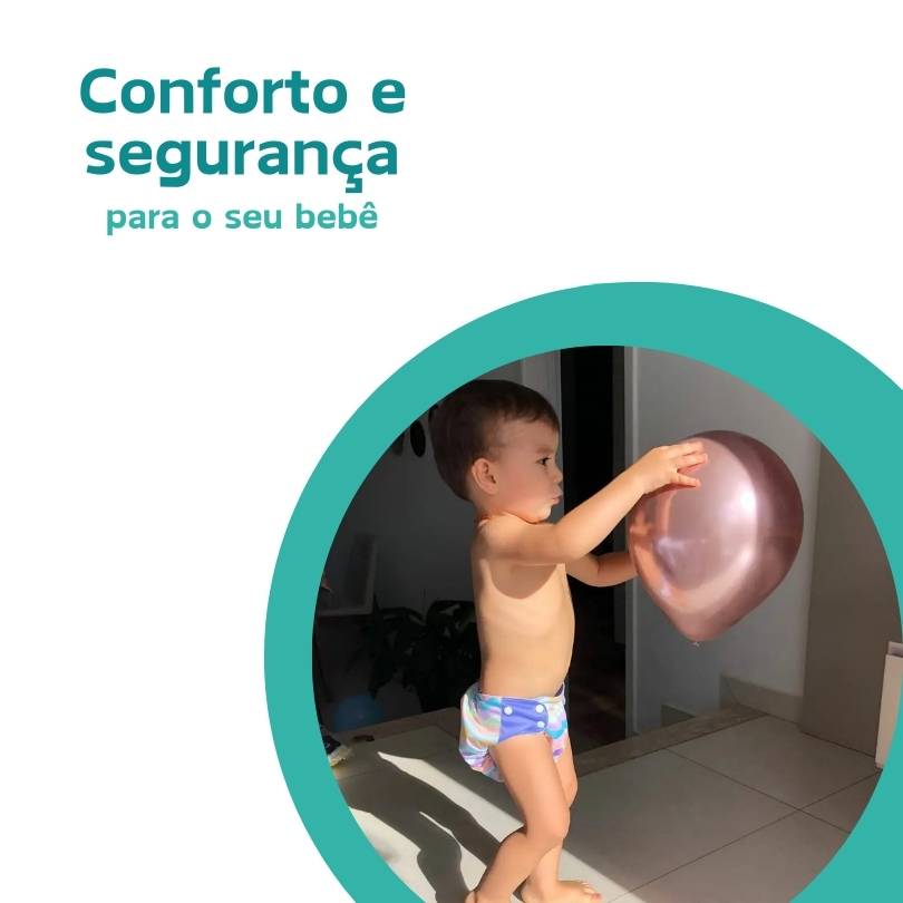 Kit Enxoval 16 Fraldas Ecológicas + 20 Absorventes Carvão e Microfibra + Sacola Impermeável