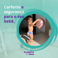 Kit 8 Fraldas Ecológicas Happy Flute + 8 Absorventes Fibra Carvão de Bambu - Reutilizável e Lavável