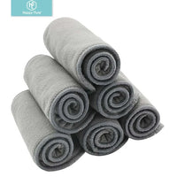 10 Absorventes Fibra de Carvão + 10 Absorventes de Microfibra - Happy Flute de Alta Qualidade – Reutilizável, Lavável (4 Camadas)