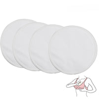 4 Unidades de absorventes para seios feitos de Fibra de bambu – laváveis e reutilizáveis para amamentação.